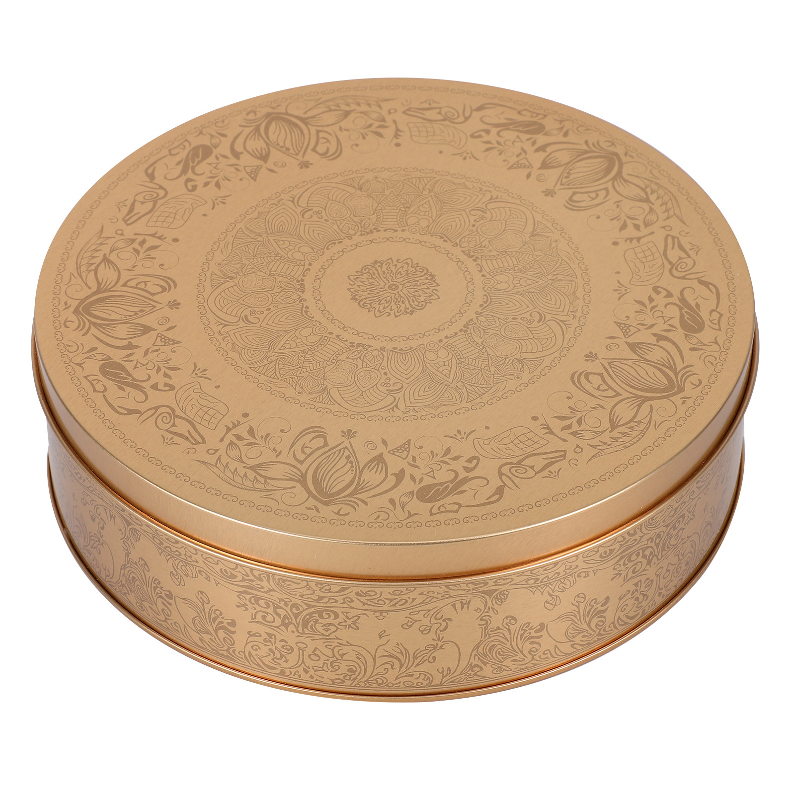 Tin Container Lid - Round Tinplate Candy Box Cookie Storage