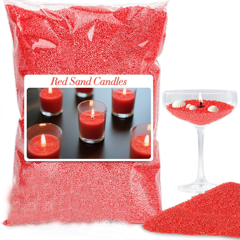 Candle Making Set - 100G Green White Red Sand Pearled