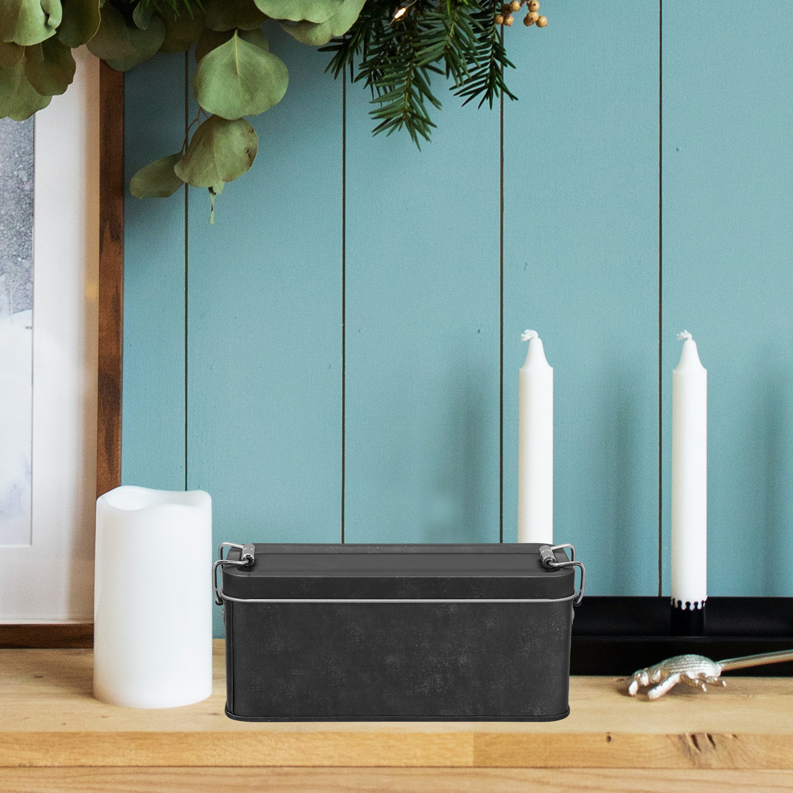 Tin Container Lid - Premium Rectangular Tin Box with Lid