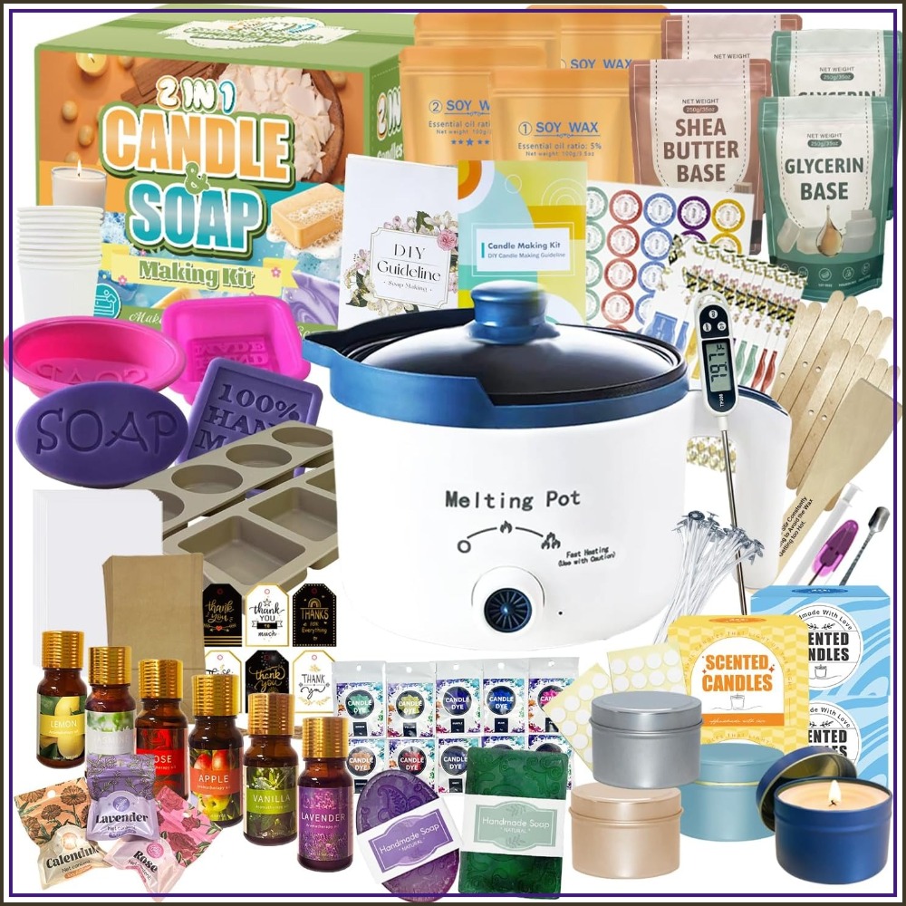 Candle Making Set - 2-in-1 Candle & Soap Making Kit