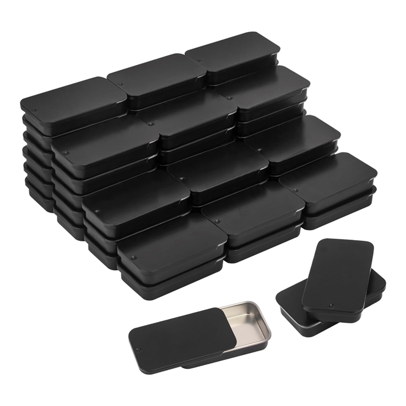 Tin Container Lid - Slide Top Tin Containers Tin Box