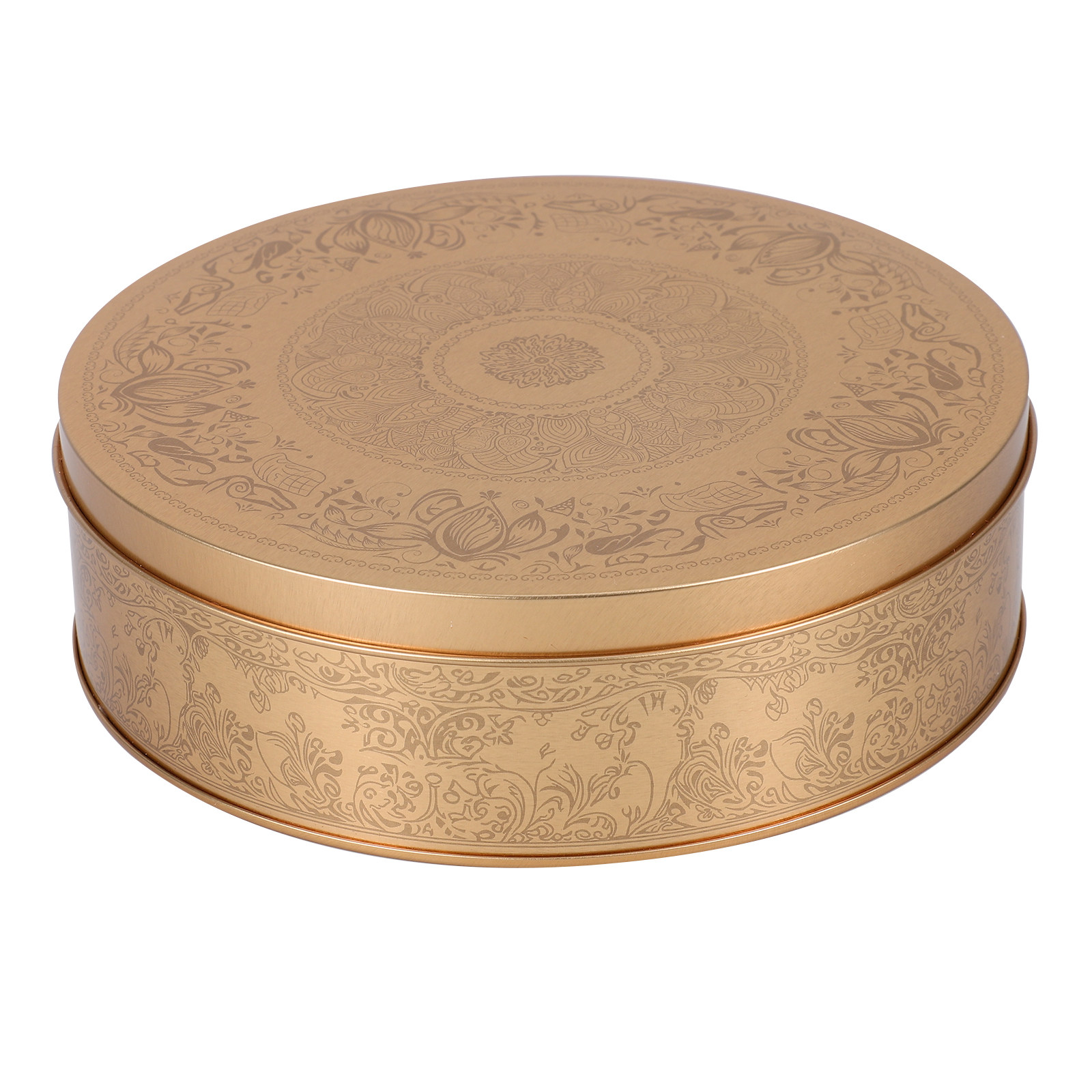 Round Tinplate Candy Box Cooki - Tin Container Lid のレビューと価格