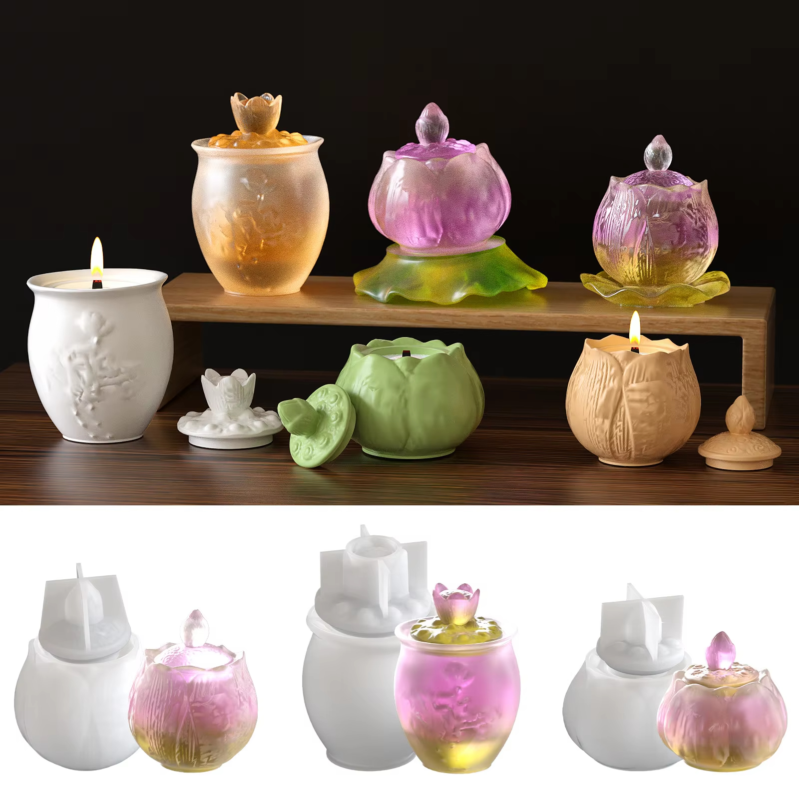 Diy Lotus Lamp Storage Can Sil - Candle Making Pot のレビューと価格