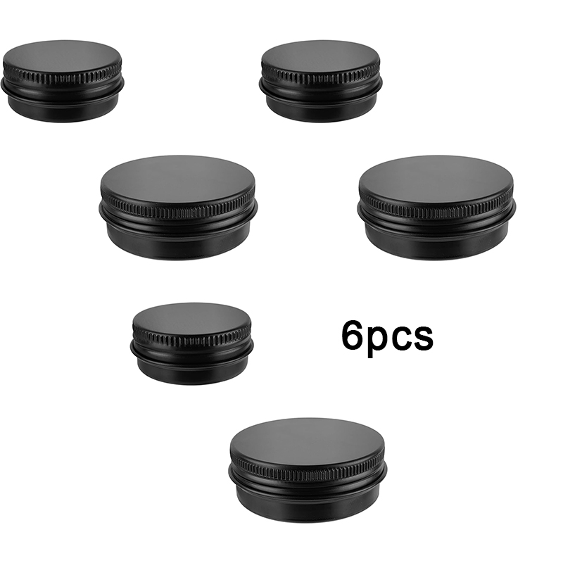 6pcs Aluminum Tin Cans with Sc - Tin Container Lid のレビューと価格