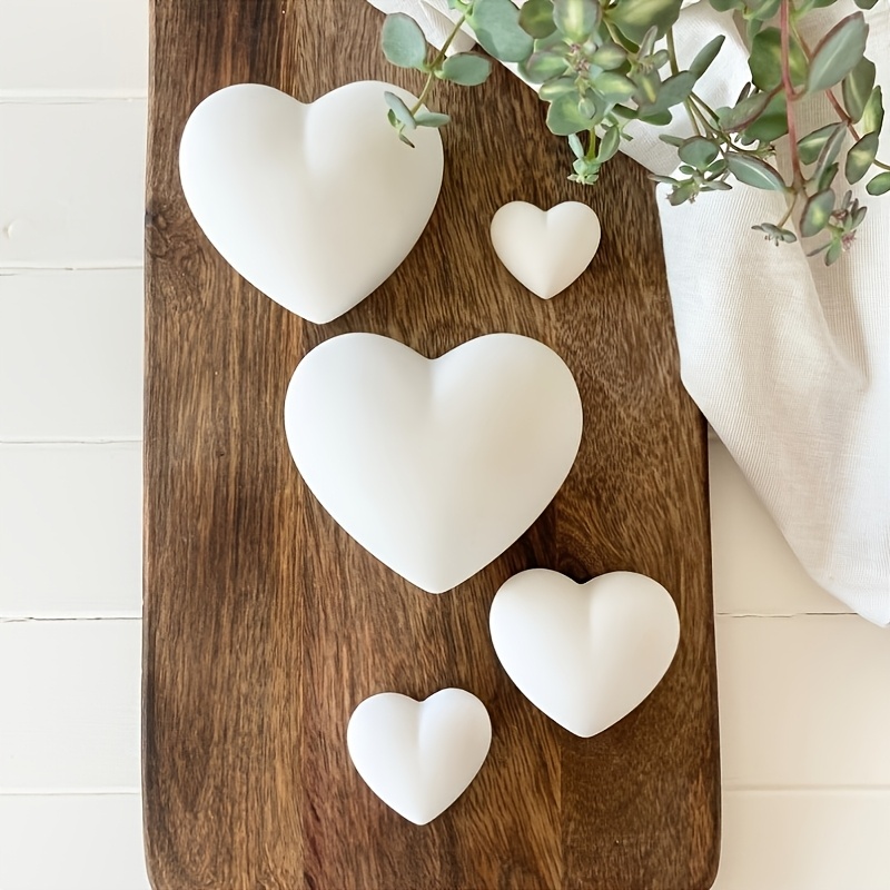 5pcs Heart-Shaped Gypsum Candl - Candle Making Set のレビューと価格