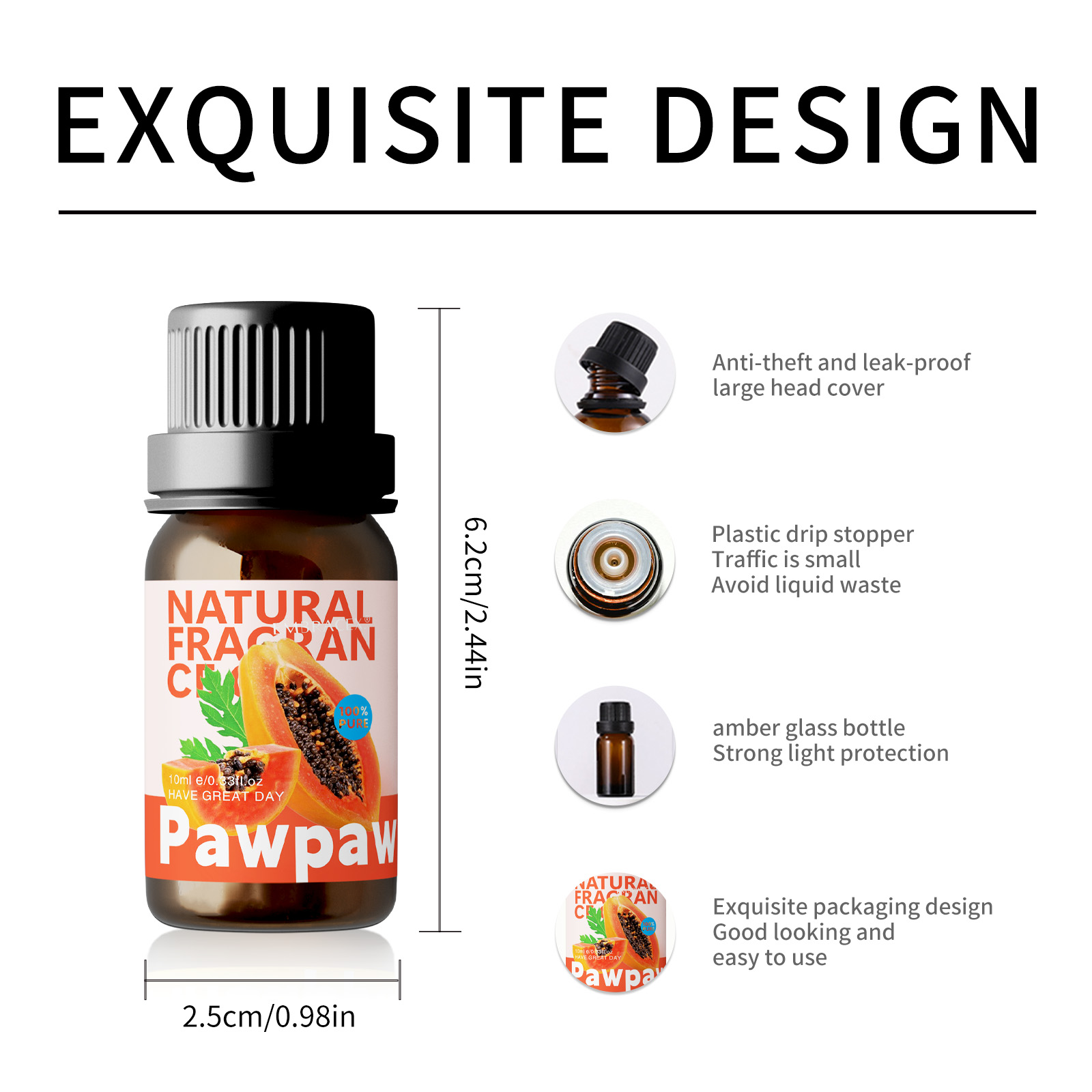 10ml Pawpaw Essential Oil Frui - Candle Making Essential Oil のレビューと価格