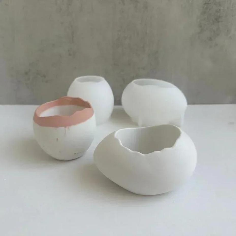 Plaster Handmade Mold Egg-shap - Candle Making Pot のレビューと価格