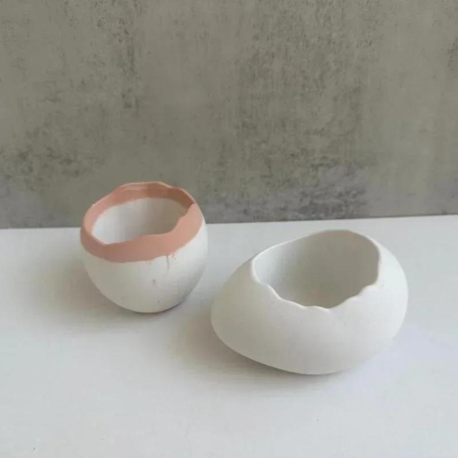 Plaster Handmade Mold Egg-shap - Candle Making Pot のレビューと価格