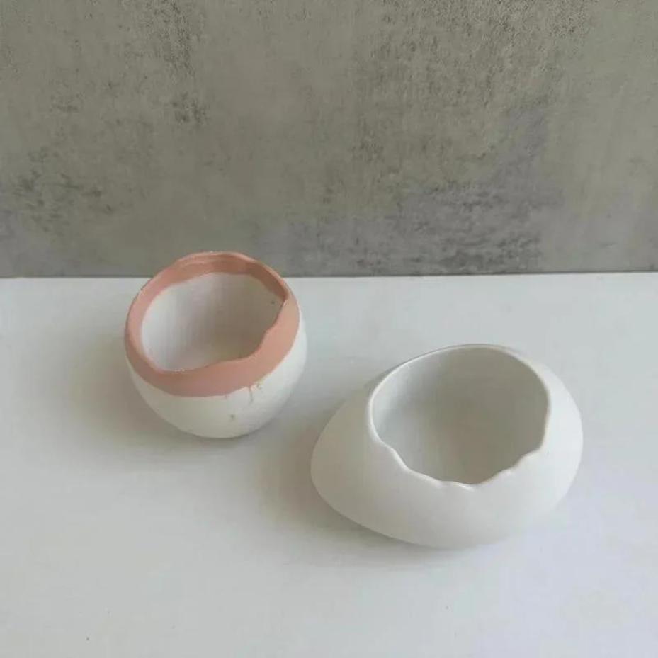 Plaster Handmade Mold Egg-shap - Candle Making Pot のレビューと価格