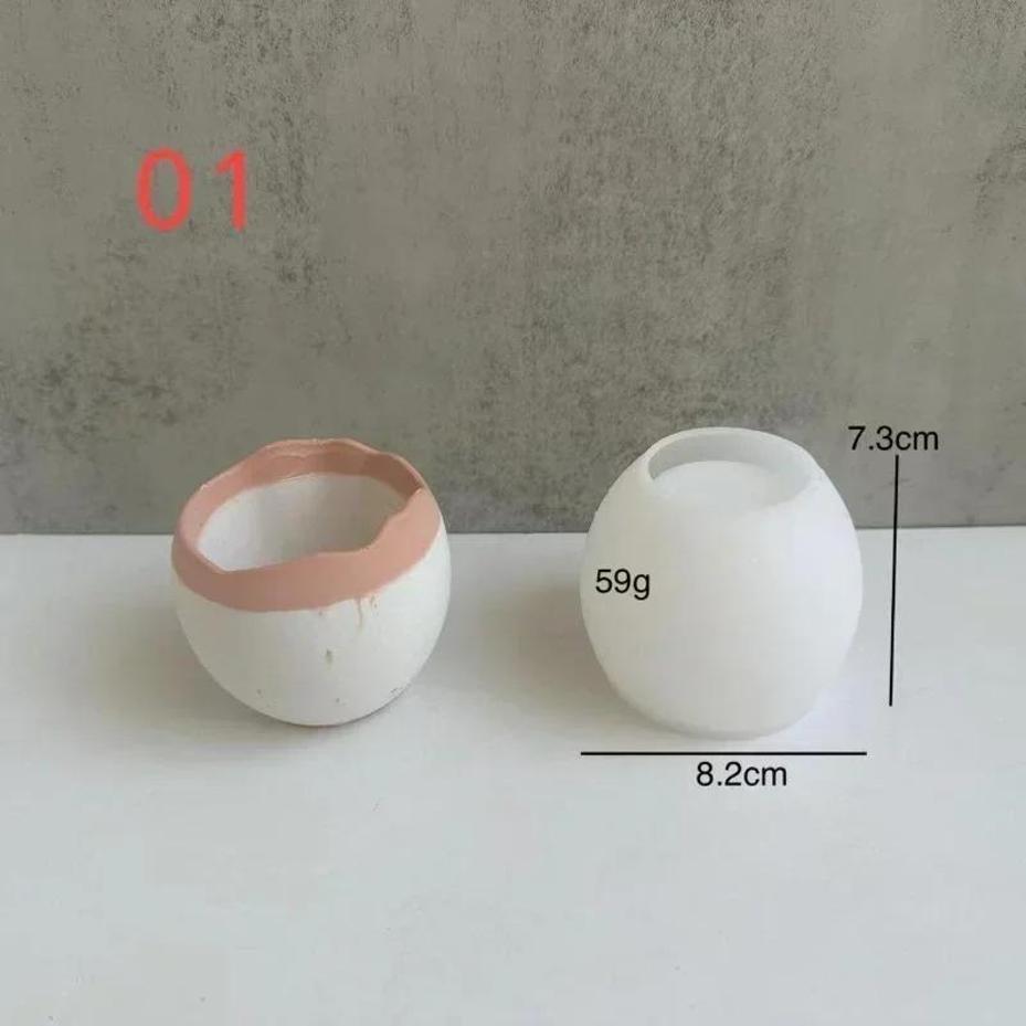 Plaster Handmade Mold Egg-shap - Candle Making Pot のレビューと価格