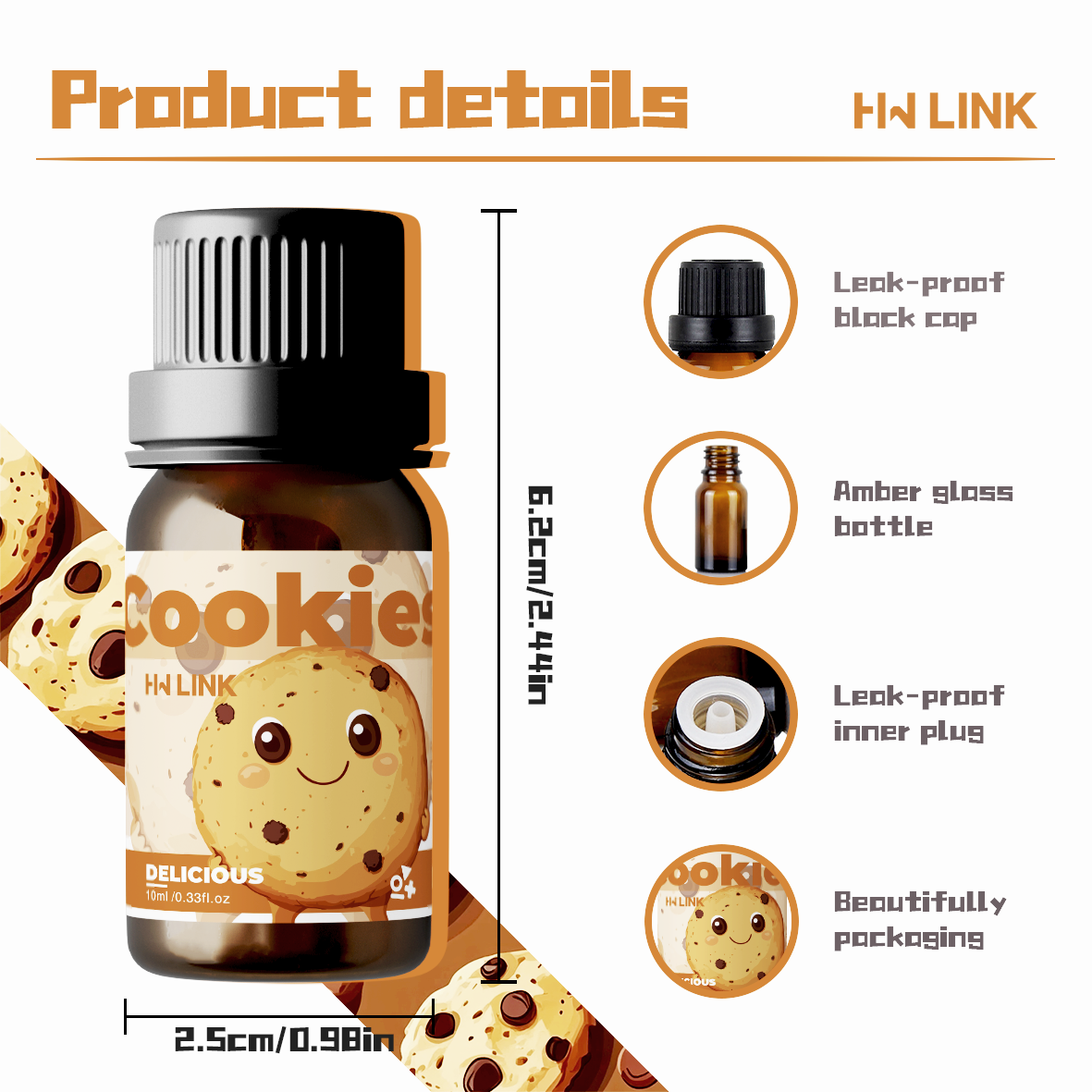 10ml Cookies Essential Oils Pe - Candle Making Essential Oil のレビューと価格