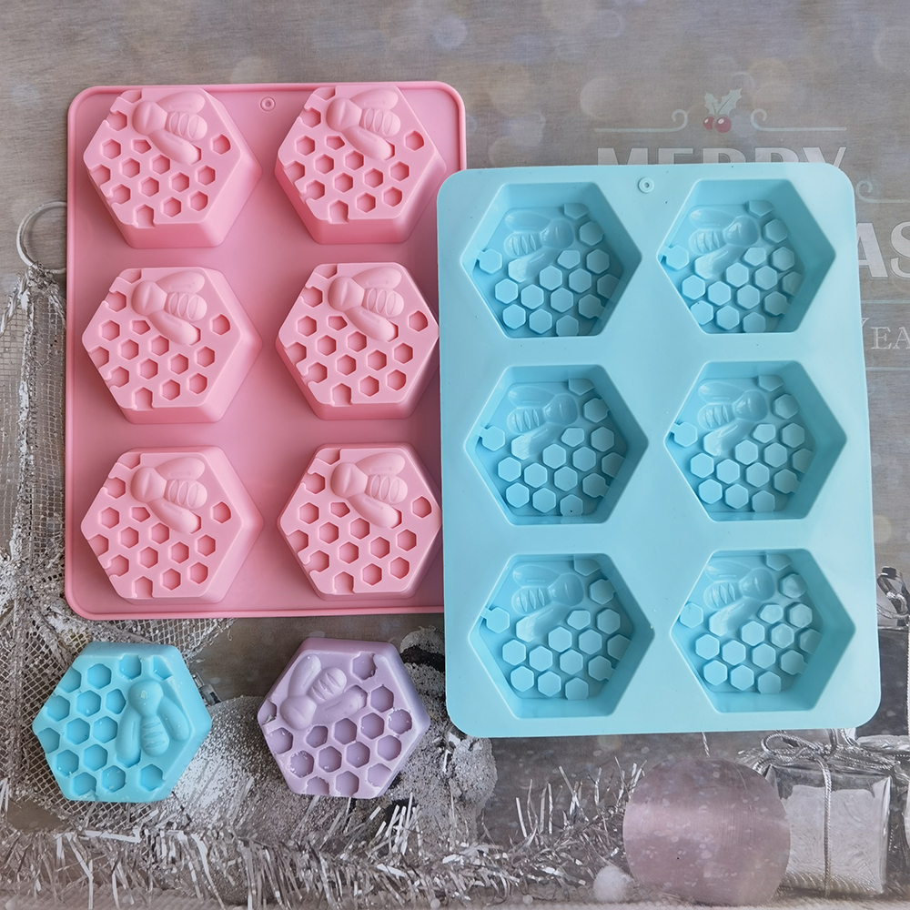 Silicone Hexagonal Bee Soap Mo - Candle Making Factory のレビューと価格