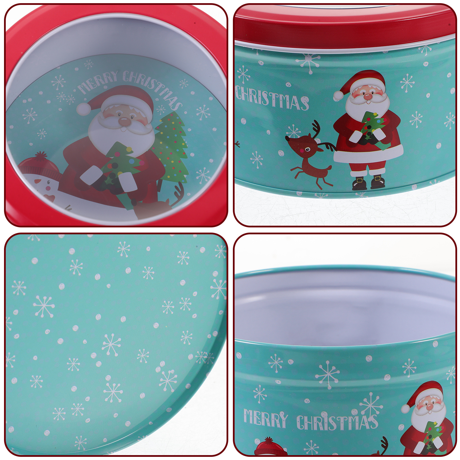 Christmas Candy Box Heavy Duty - Tin Container Lid のレビューと価格
