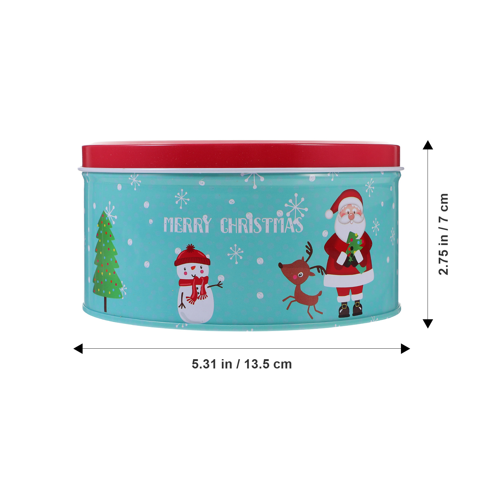 Christmas Candy Box Heavy Duty - Tin Container Lid のレビューと価格