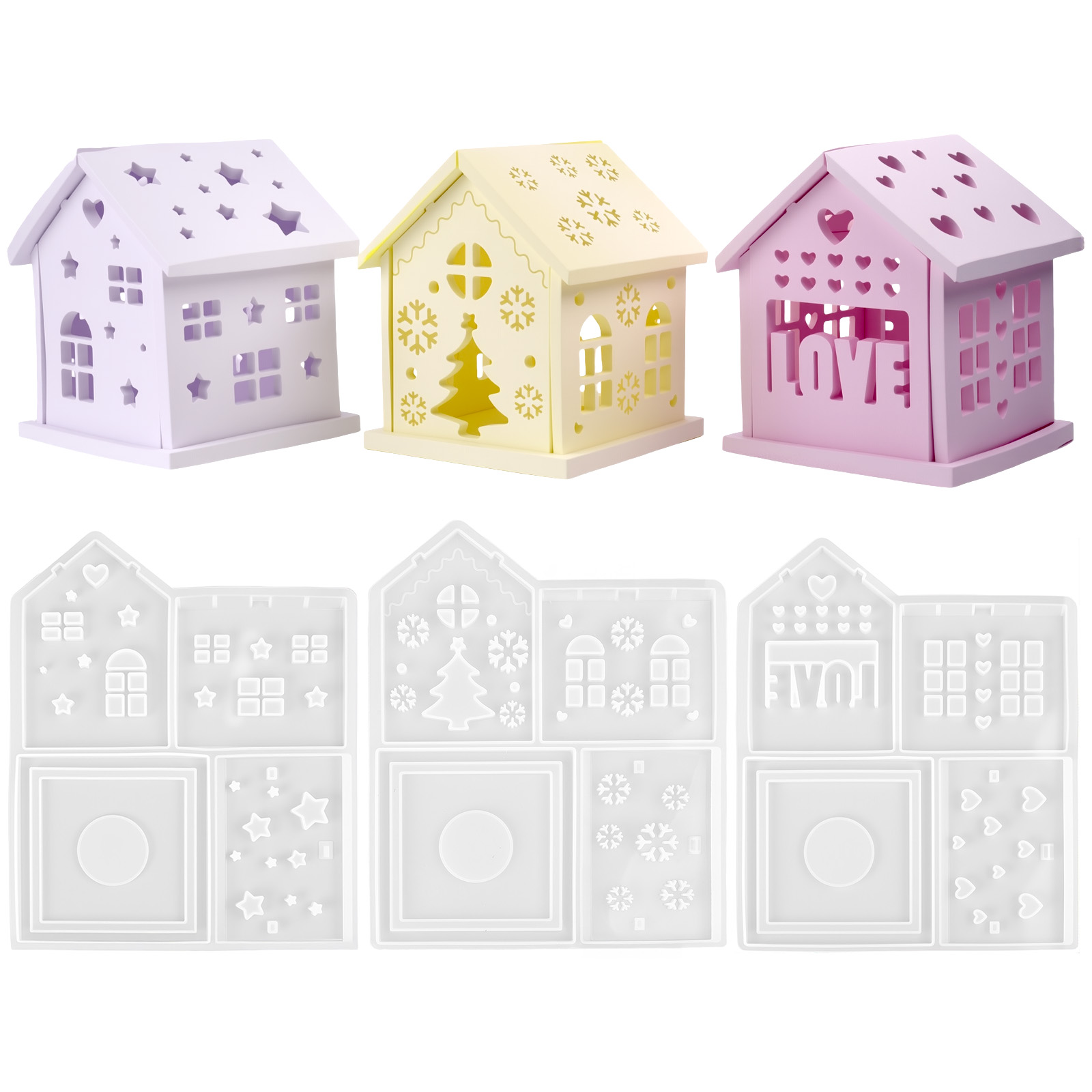 3D House Silicone Mold DIY Chr - Candle Making Ideas のレビューと価格