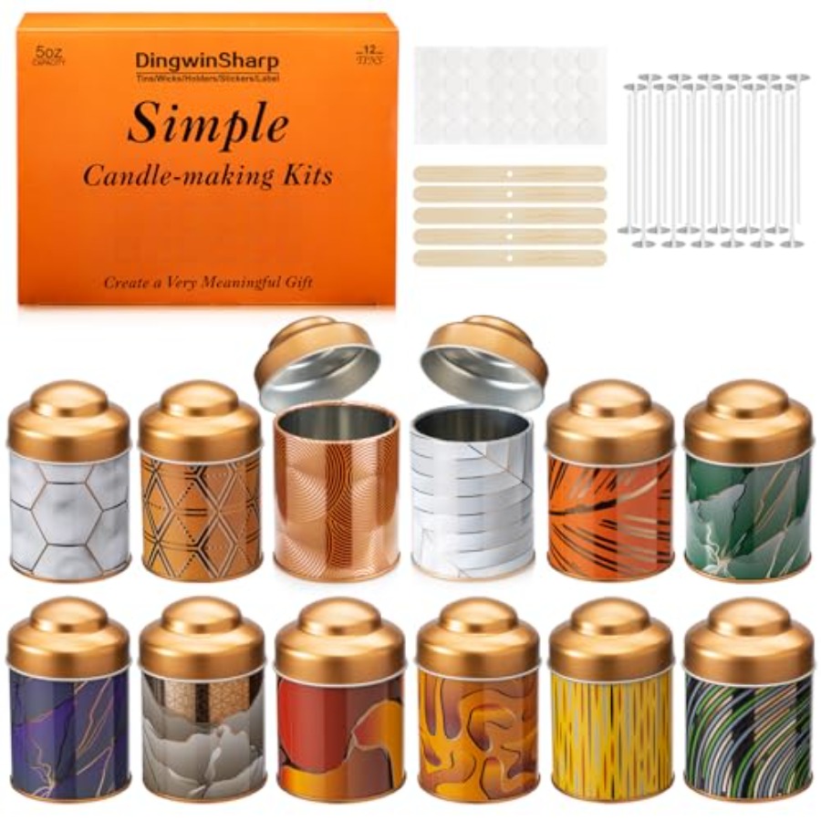 5oz Candle Tins for Making Can - Tin Container Lid のレビューと価格