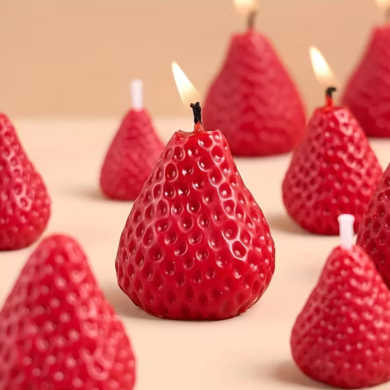 Strawberry Silicone Candle Mol - Candle Making Ideas のレビューと価格