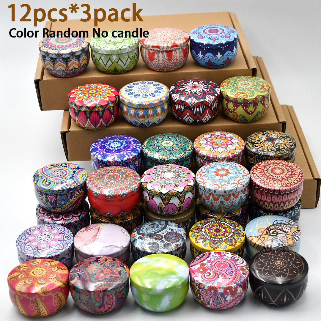 36pcs Metal Candle Jars with L - Tin Container Lid のレビューと価格
