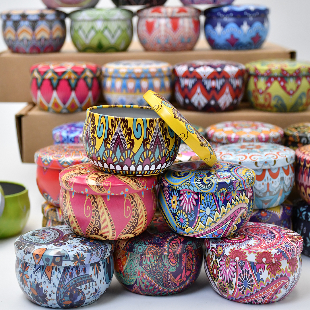 36pcs Metal Candle Jars with L - Tin Container Lid のレビューと価格