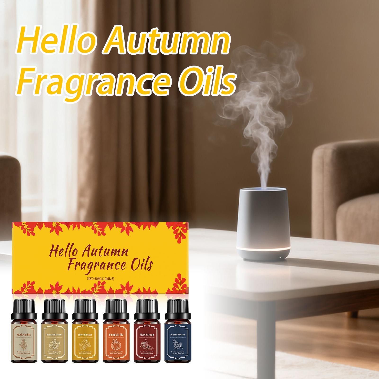 6pcs Fall Scented Diffuser Oil - Candle Making Essential Oil のレビューと価格