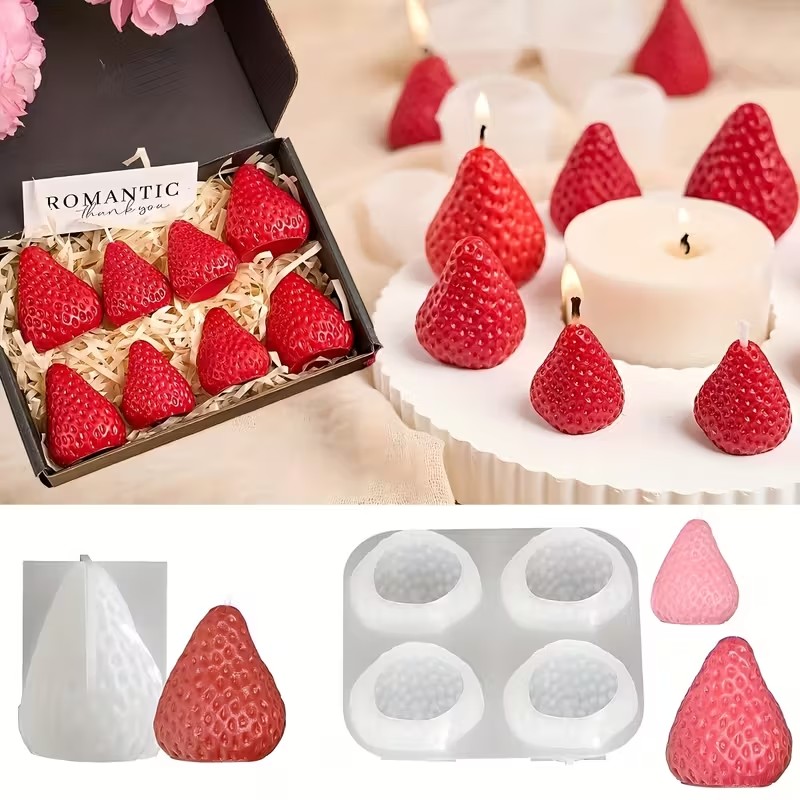 Strawberry Silicone Candle Mol - Candle Making Ideas のレビューと価格