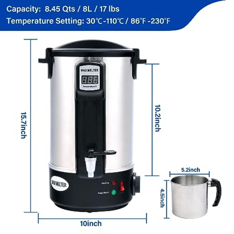Electric Non-Stick Candle Wax  - Candle Making Pot のレビューと価格