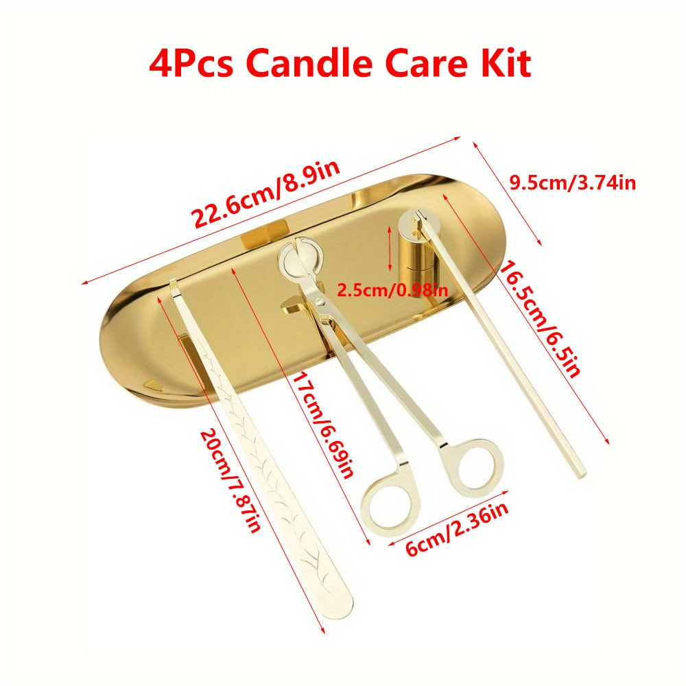 4pcs/set Luxury Candle Care Ki - Candle Making Ideas のレビューと価格