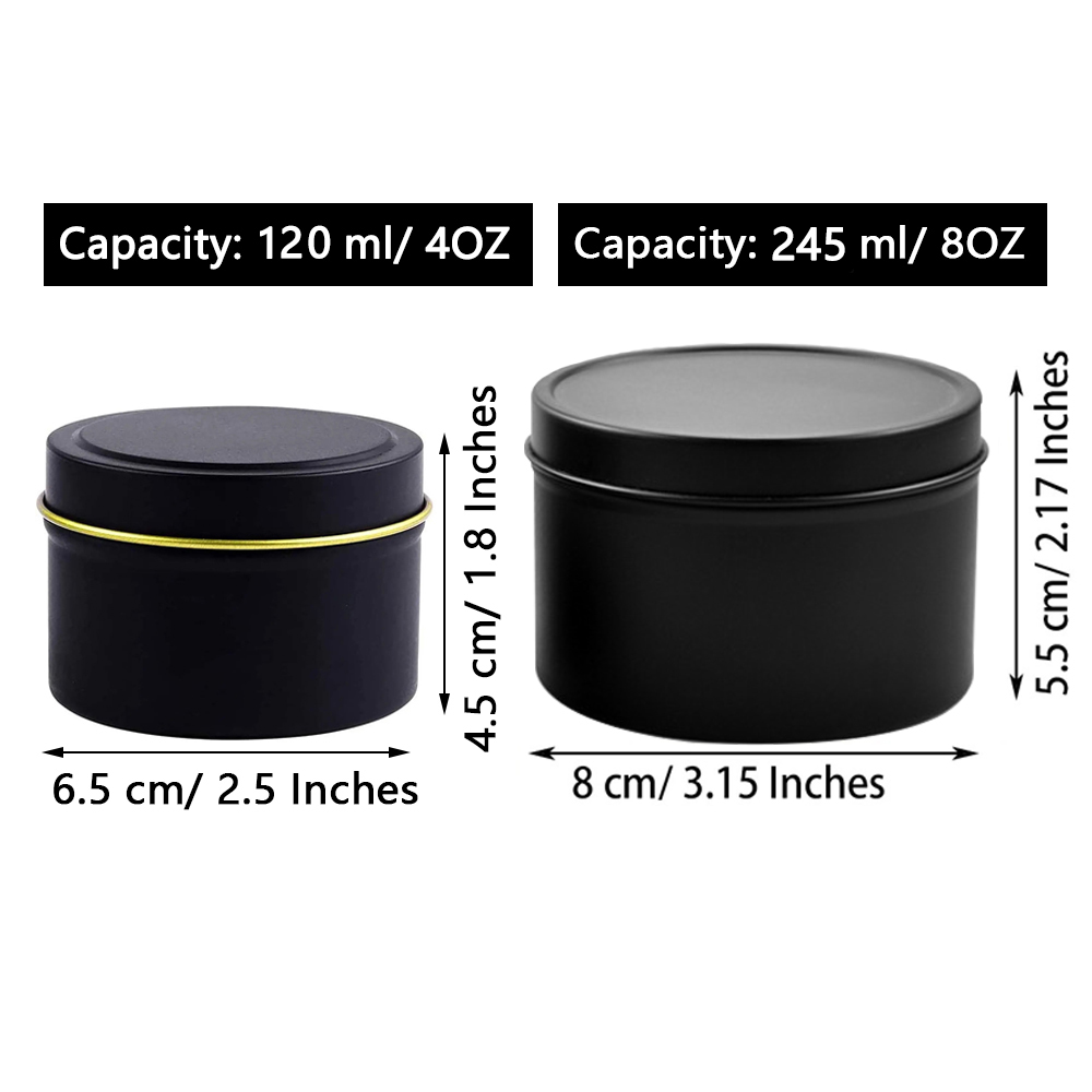 4oz/ 8oz Candle tins with lids - Candle Making Pot のレビューと価格
