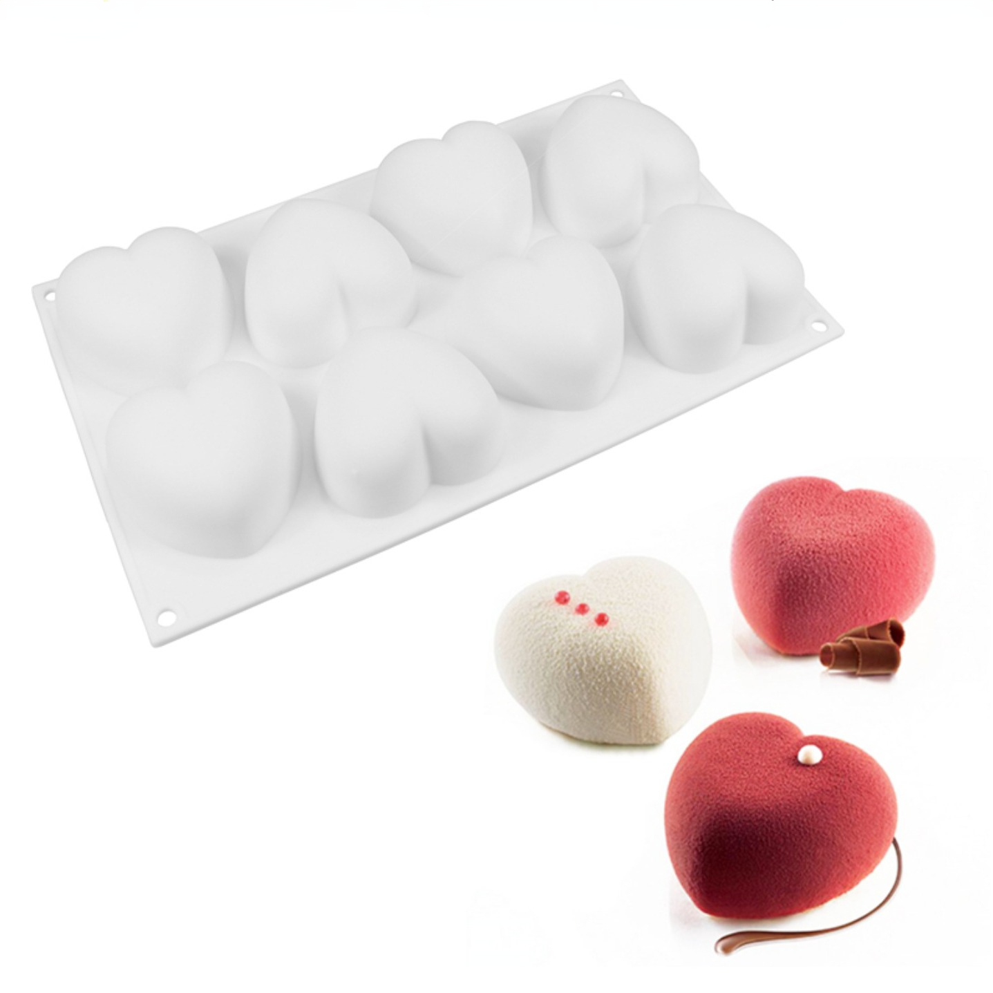 Love Heart Silicone Soap Mold  - Candle Making Ideas のレビューと価格