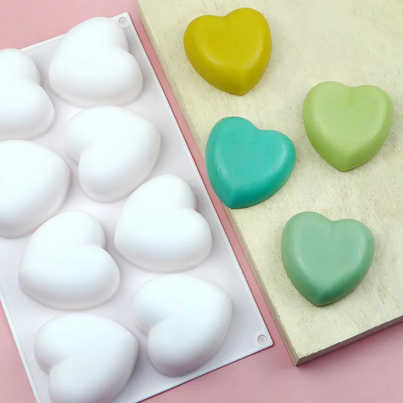 Love Heart Silicone Soap Mold  - Candle Making Ideas のレビューと価格