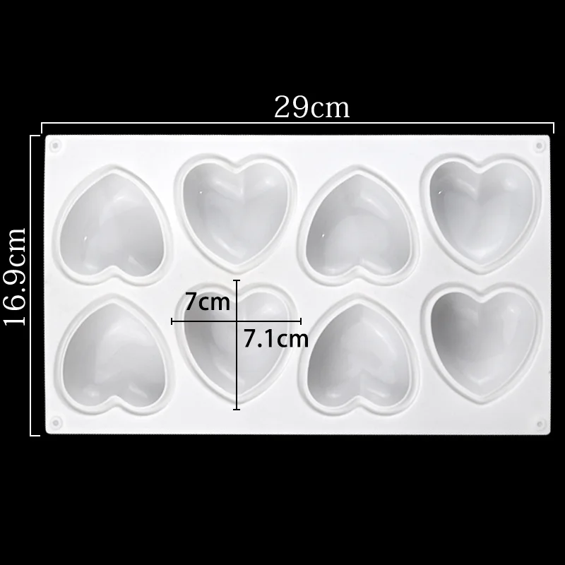 Love Heart Silicone Soap Mold  - Candle Making Ideas のレビューと価格