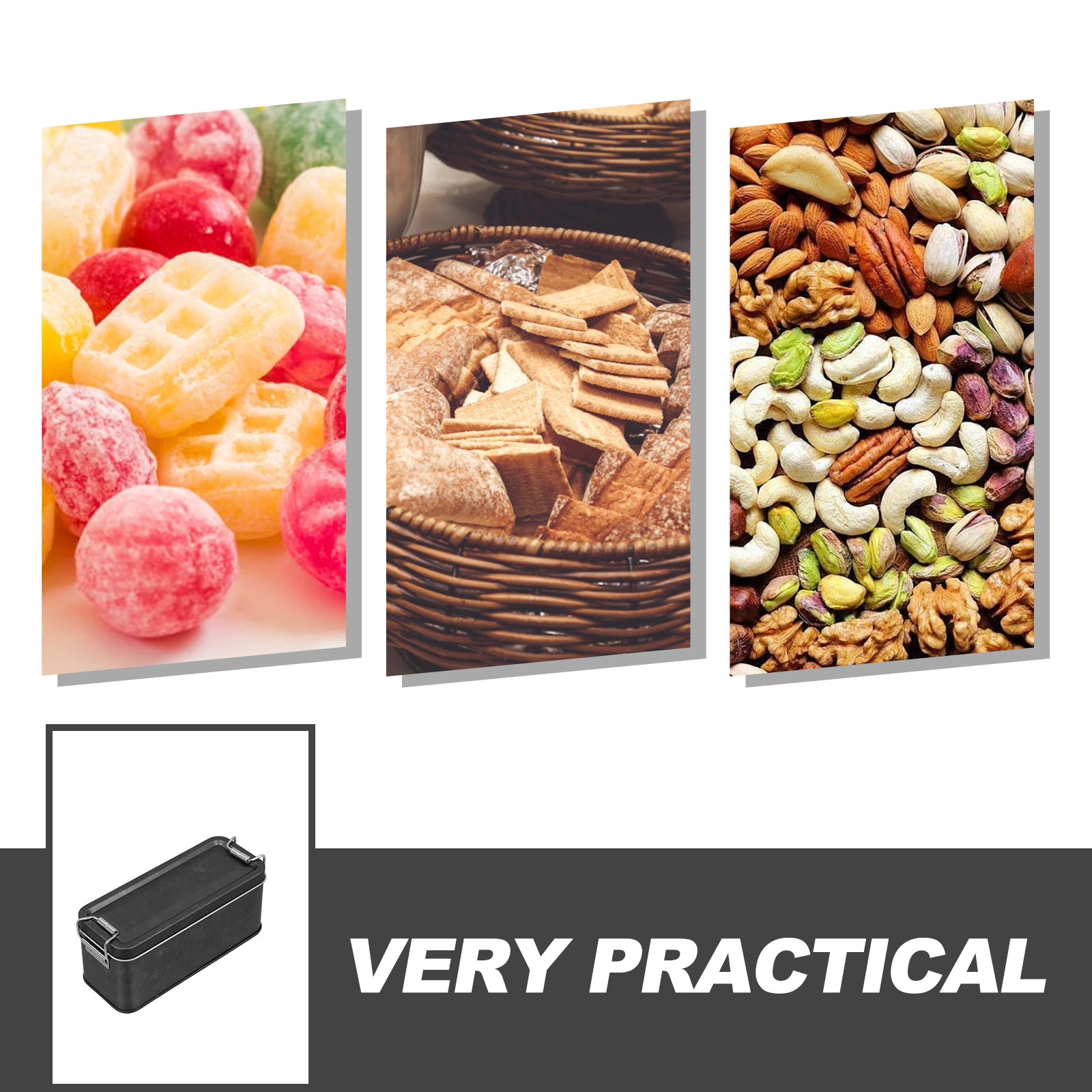 Premium Rectangular Tin Box wi - Tin Container Lid のレビューと価格