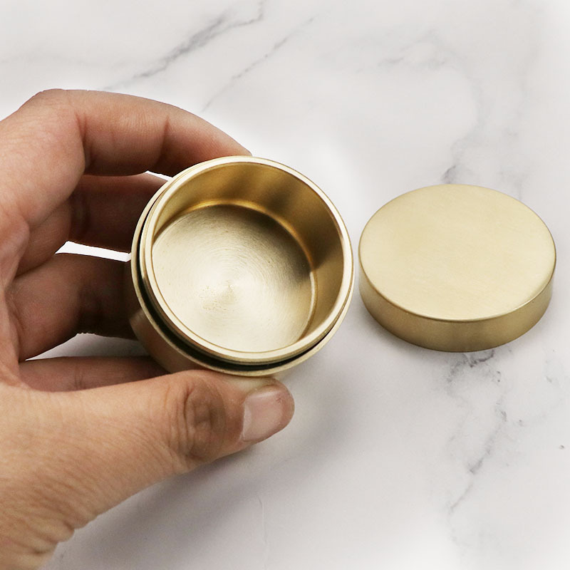Brass Medicine Box Pill Jewelr - Tin Container Lid のレビューと価格