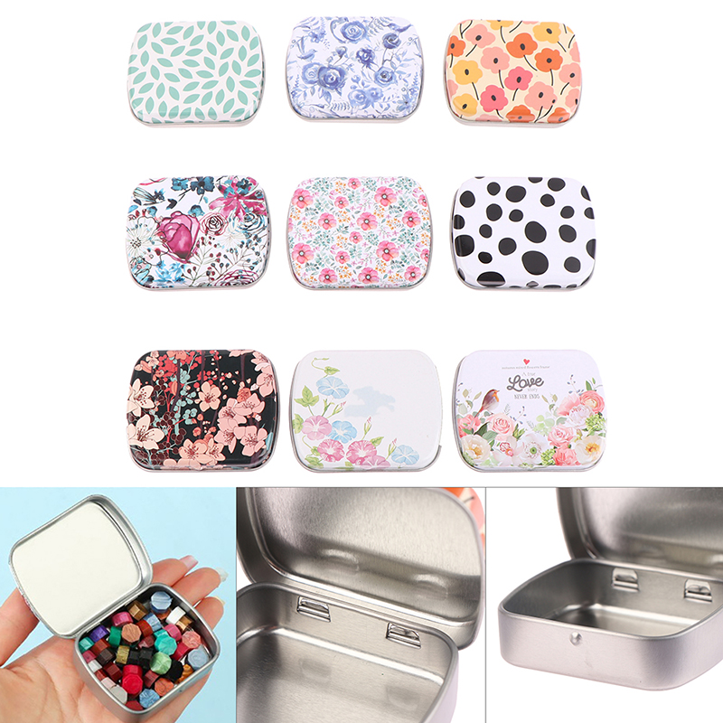 Mini Tin Box Metal Hinged with - Tin Container Lid のレビューと価格