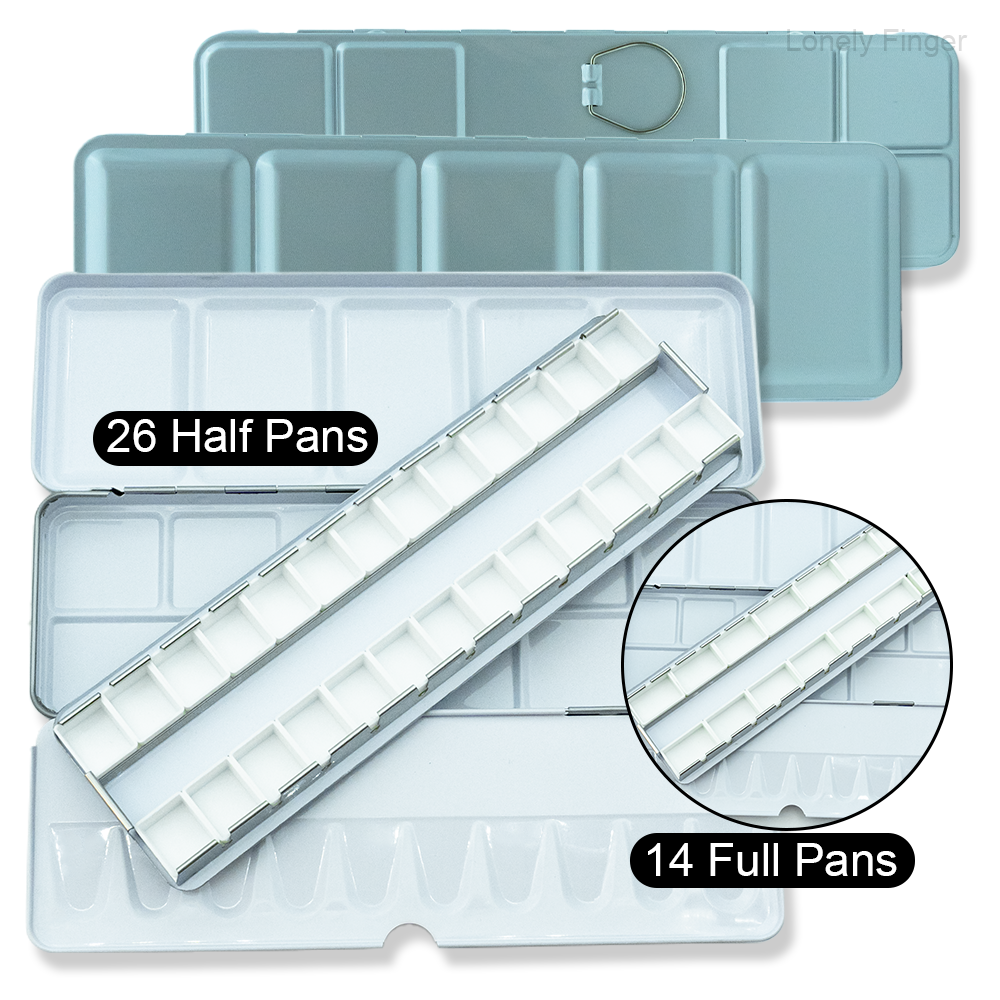 Travel Watercolor Paint Palett - Tin Container Lid のレビューと価格