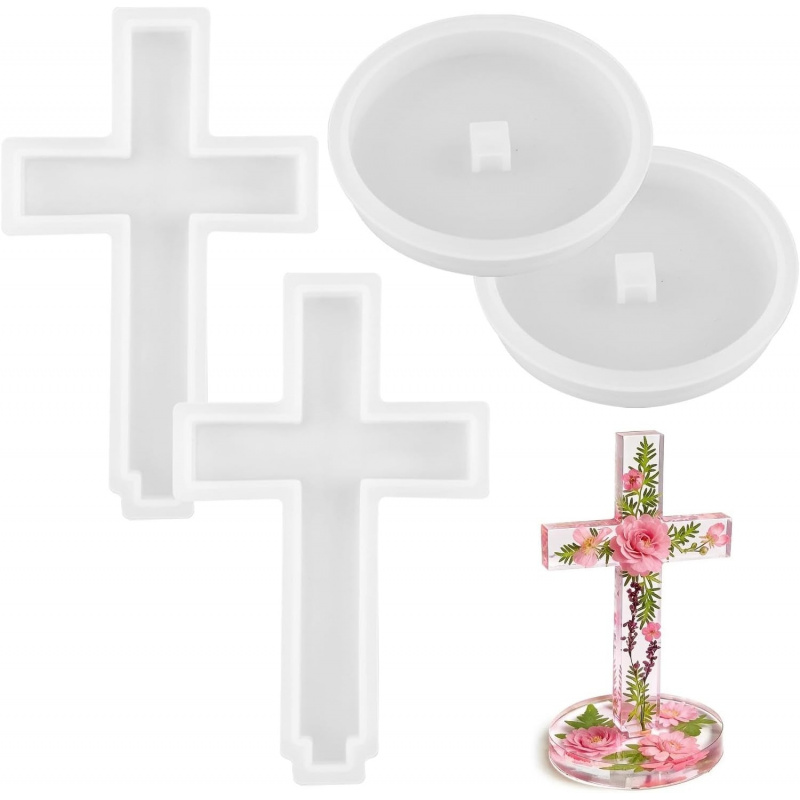 Two silicone molds with a base - Candle Making Ideas のレビューと価格