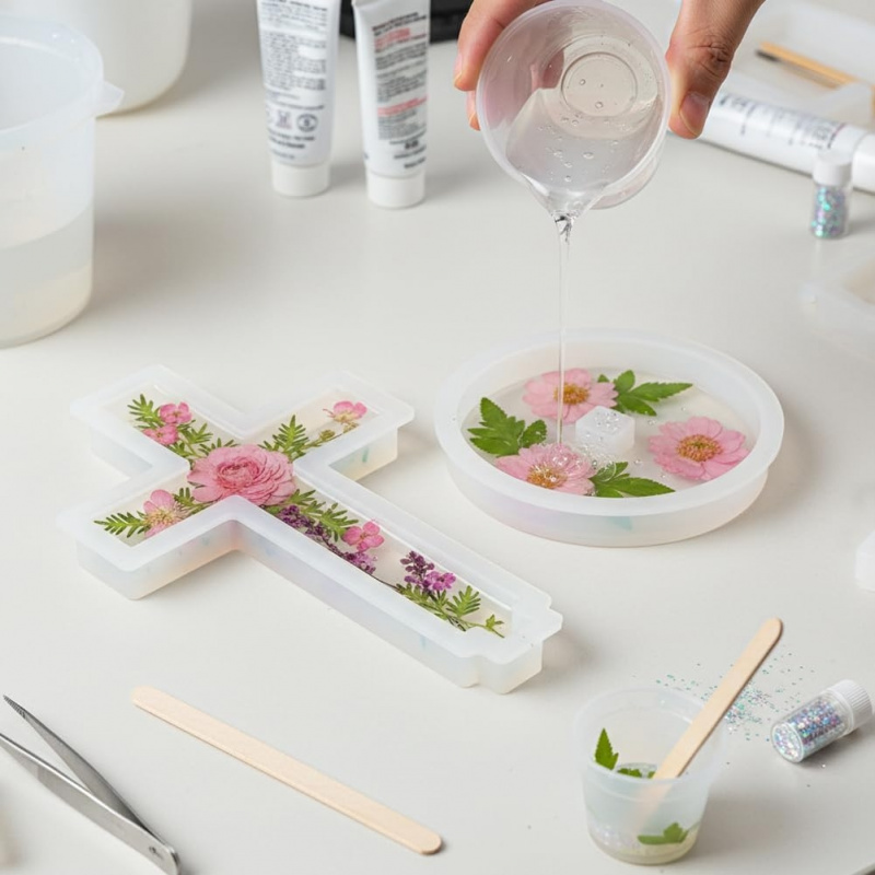 Two silicone molds with a base - Candle Making Ideas のレビューと価格