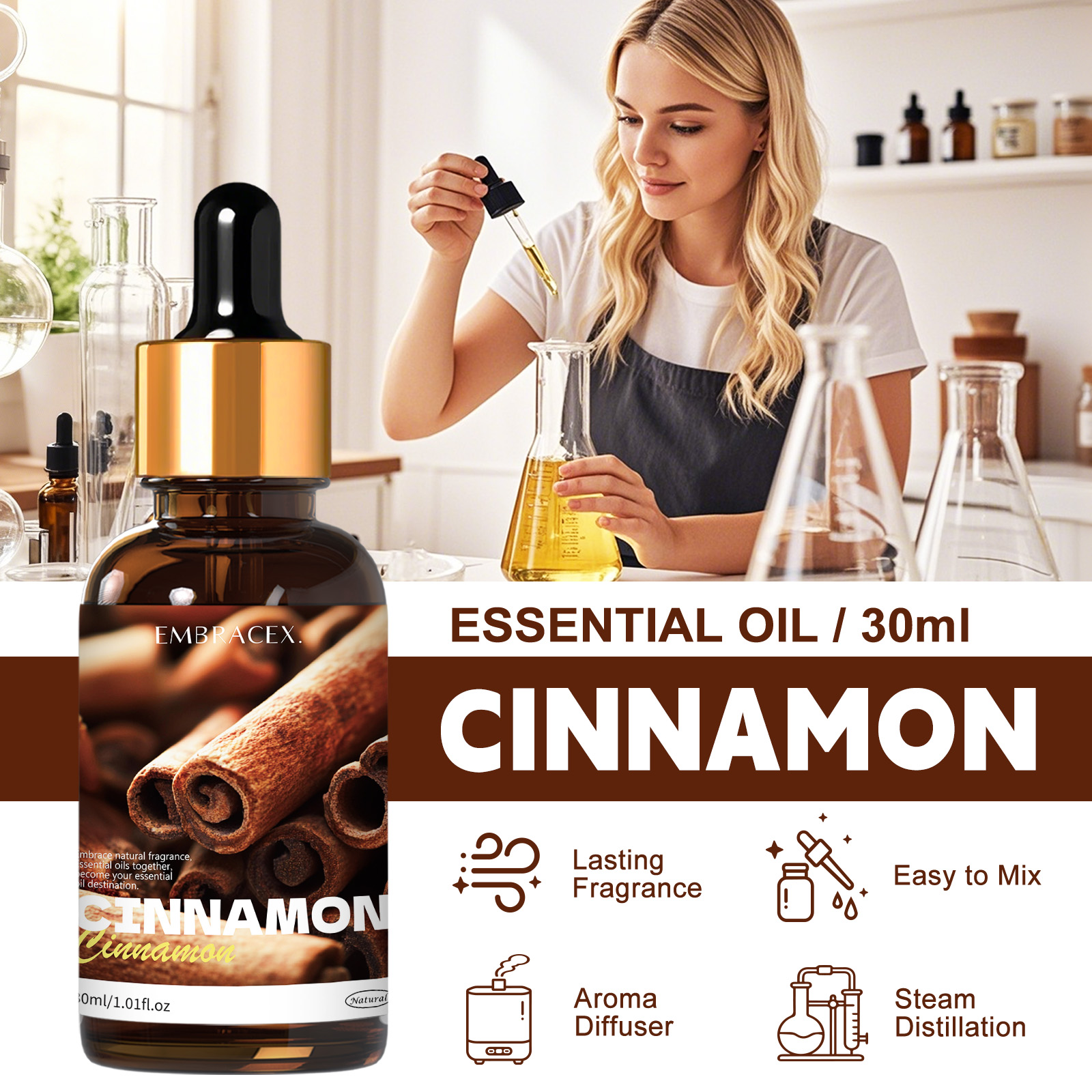 30ml Cinnamon Plant Essential  - Candle Making Essential Oil のレビューと価格