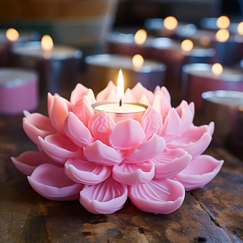 1PC Lotus Flower Candle Mold S - Candle Making Ideas のレビューと価格