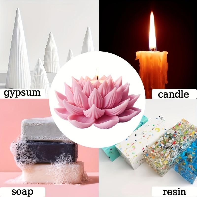 1PC Lotus Flower Candle Mold S - Candle Making Ideas のレビューと価格