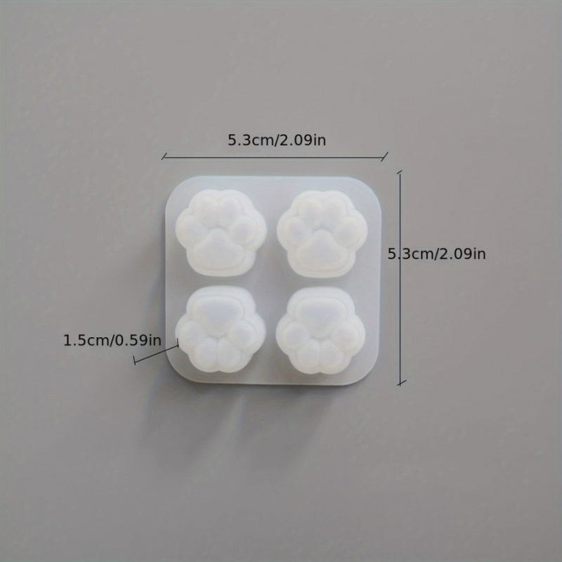 1Cat Paw Pattern Silicone Mold - Candle Making Ideas のレビューと価格