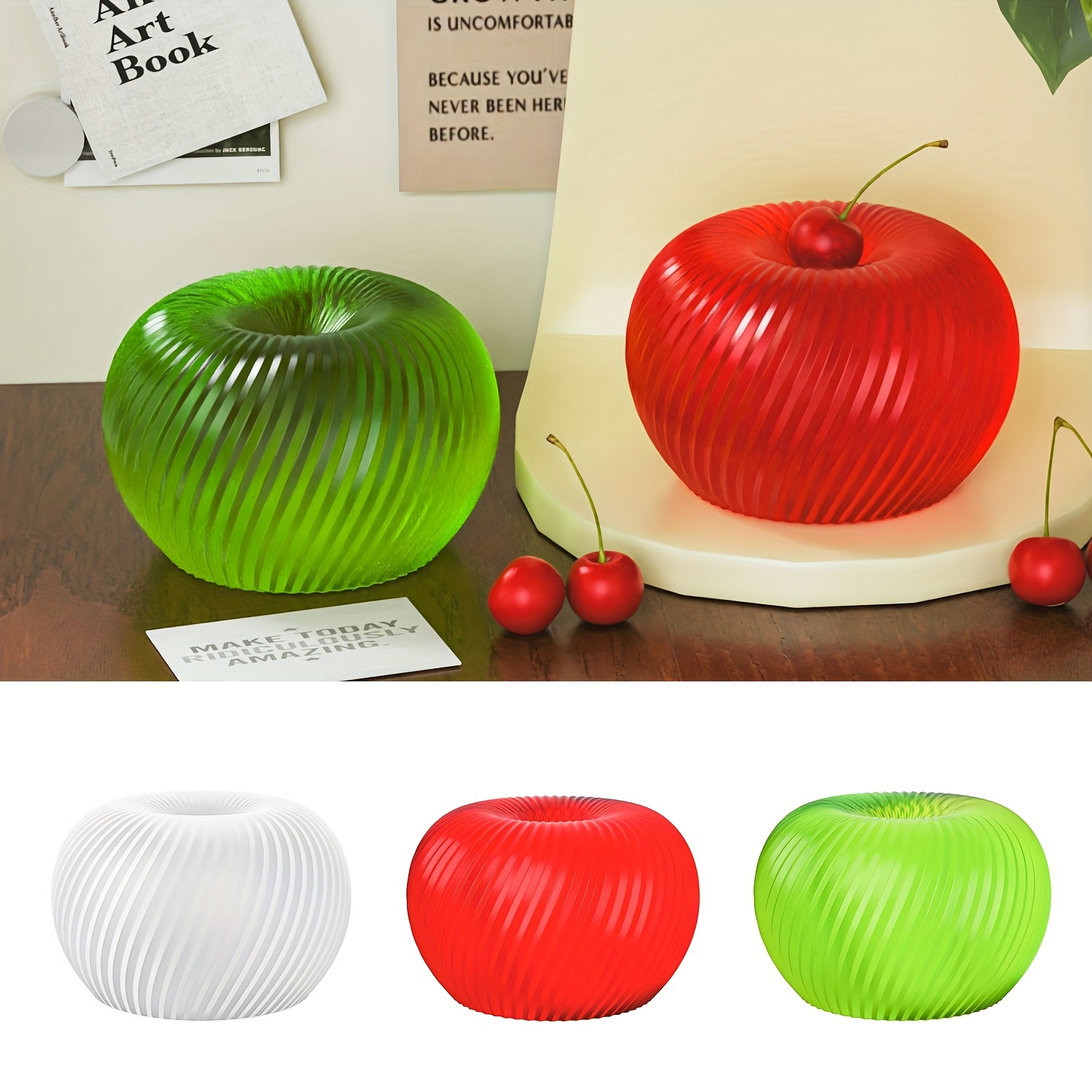 A trendy red apple silicone mo - Candle Making Ideas のレビューと価格