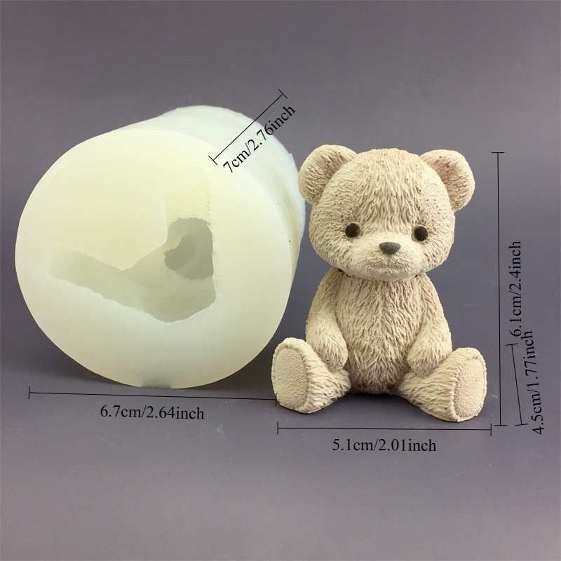 Cute Bear Honey Jar Silicone C - Candle Making Pot のレビューと価格