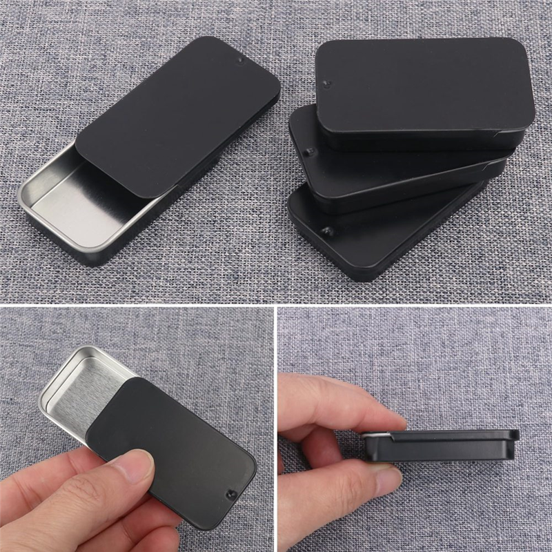 Slide Top Tin Containers Tin B - Tin Container Lid のレビューと価格