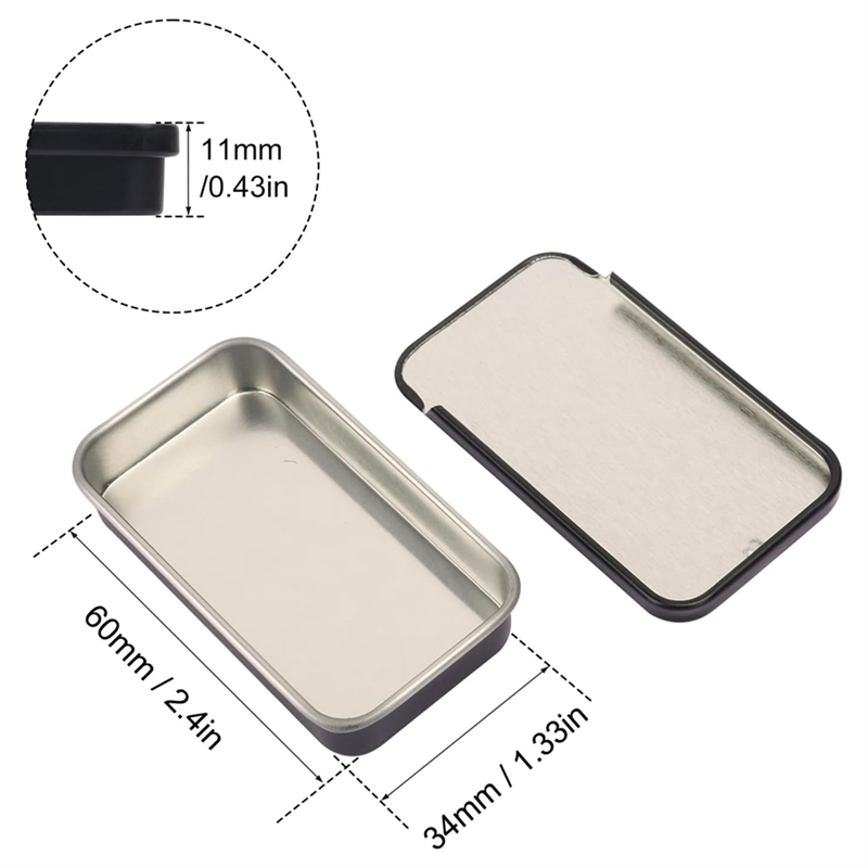 Slide Top Tin Containers Tin B - Tin Container Lid のレビューと価格
