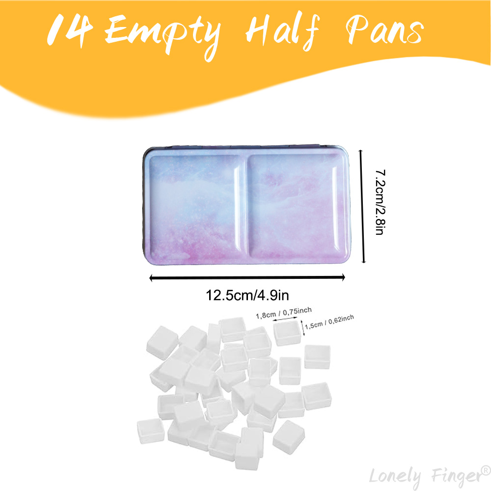 Empty Watercolor Palette Tin S - Tin Container Lid のレビューと価格