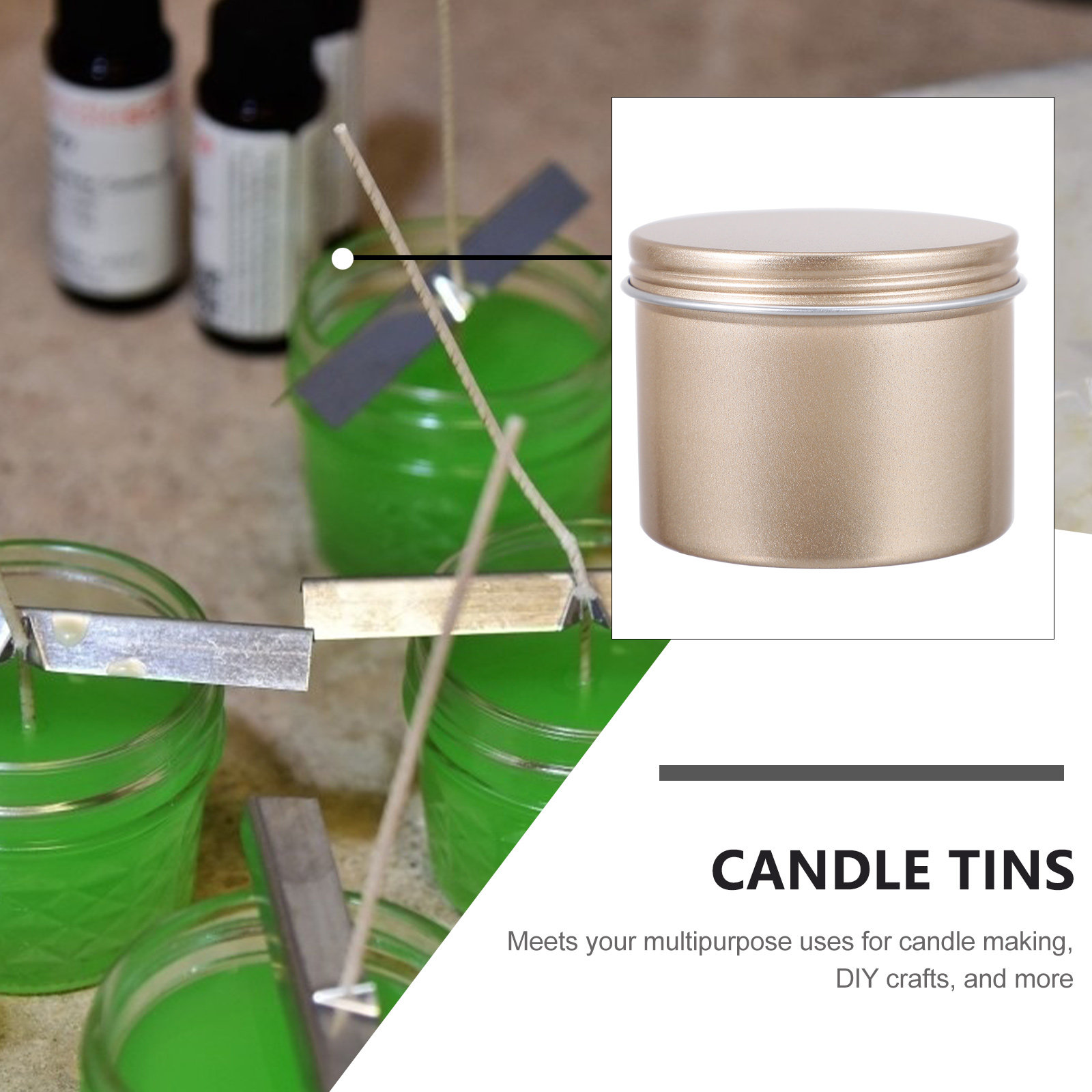 5Pcs 100Ml Aluminum Tins with  - Tin Container Lid のレビューと価格