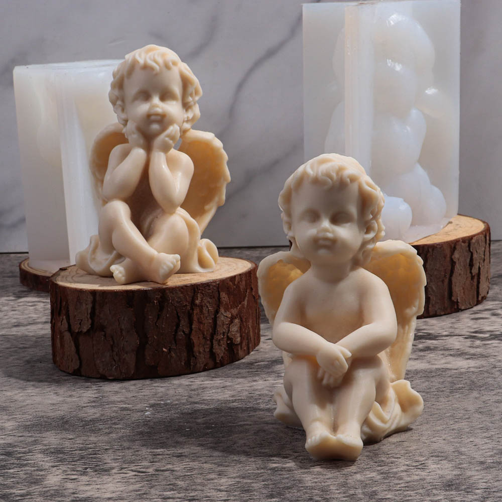 3D Angel Children Silicone Mol - Candle Making Factory のレビューと価格