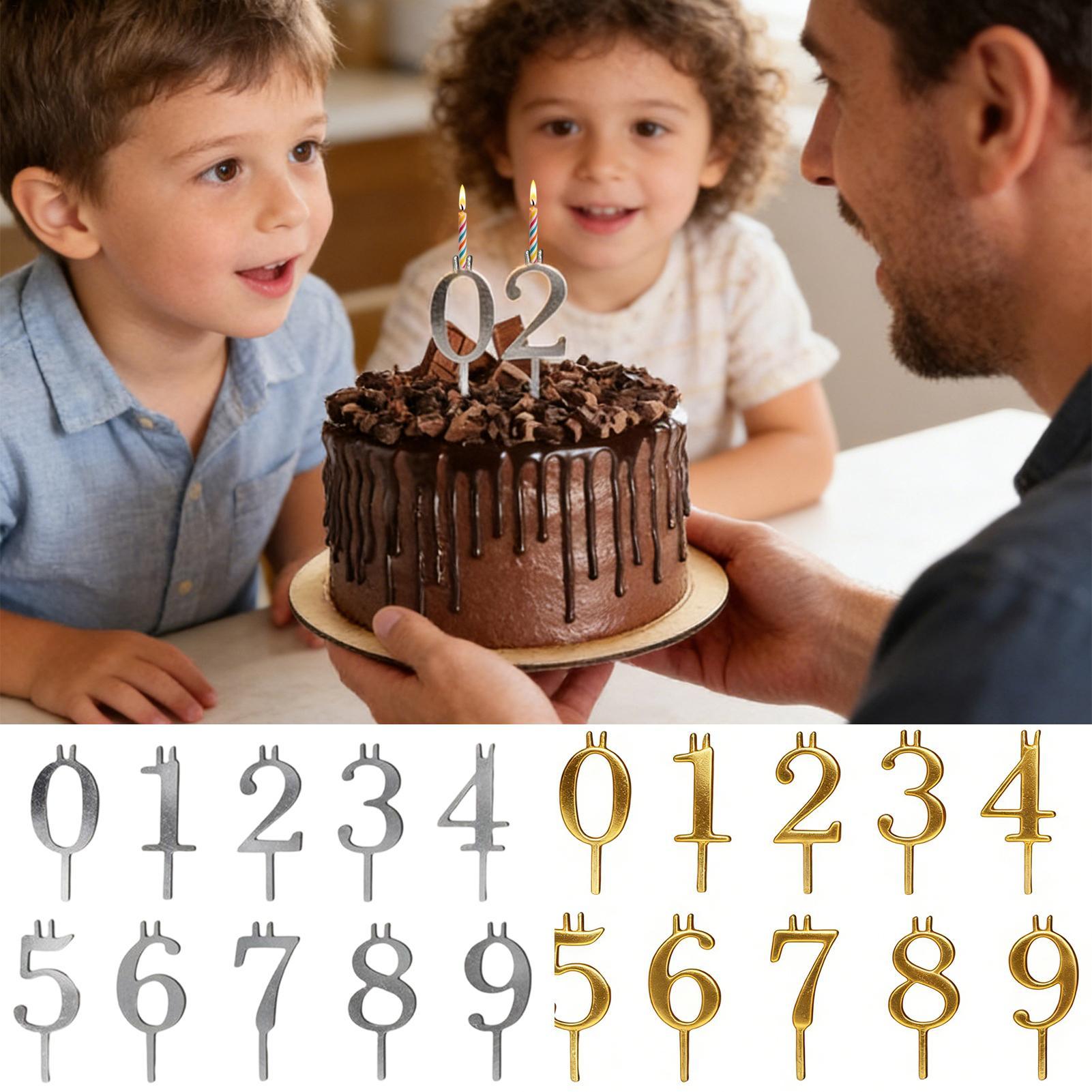 10pcs 0-9 Number Cake Toppers  - Candle Making Ideas のレビューと価格