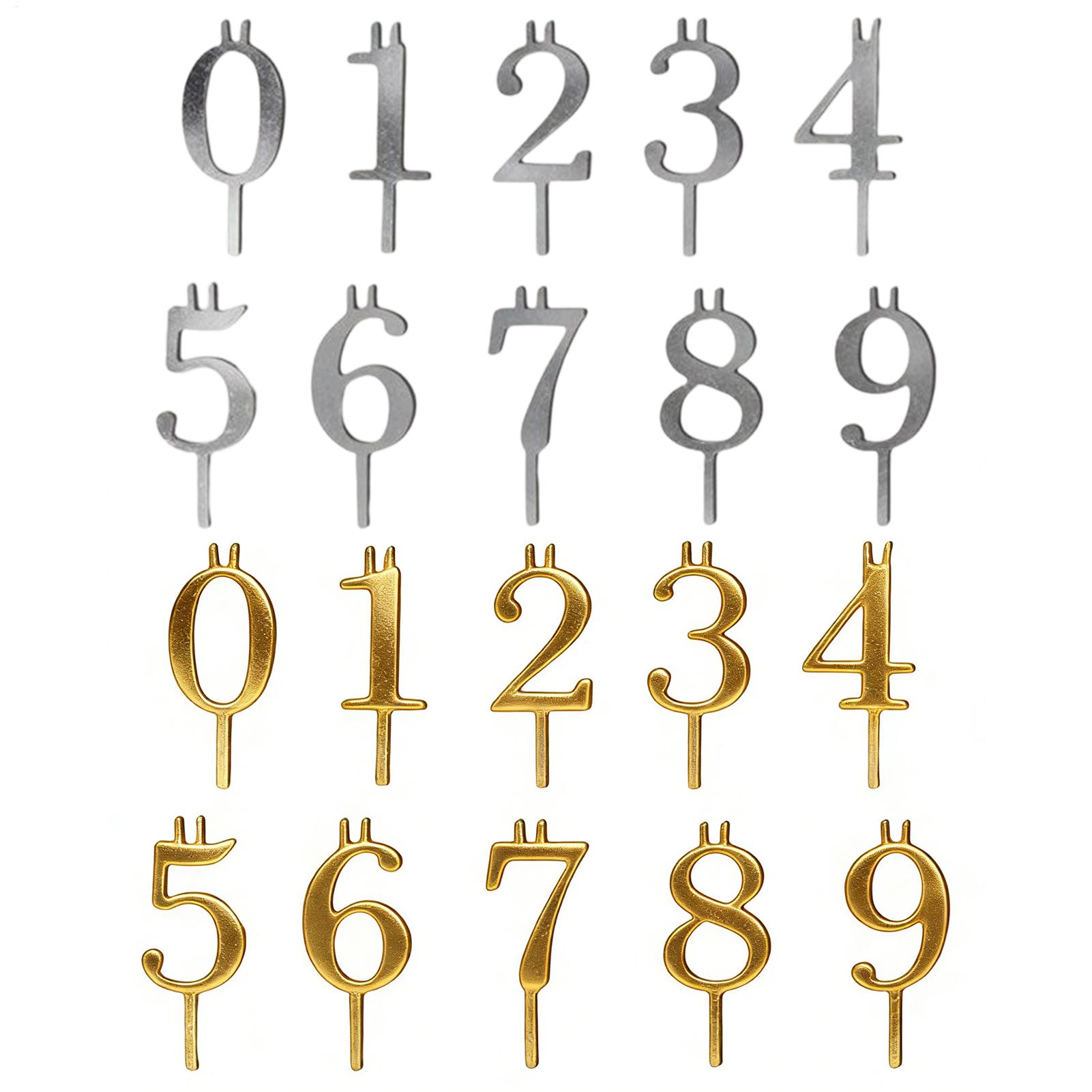 10pcs 0-9 Number Cake Toppers  - Candle Making Ideas のレビューと価格